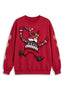 Women's Arizona Cardinals Christmas Gnome Crewneck Sweatshirt