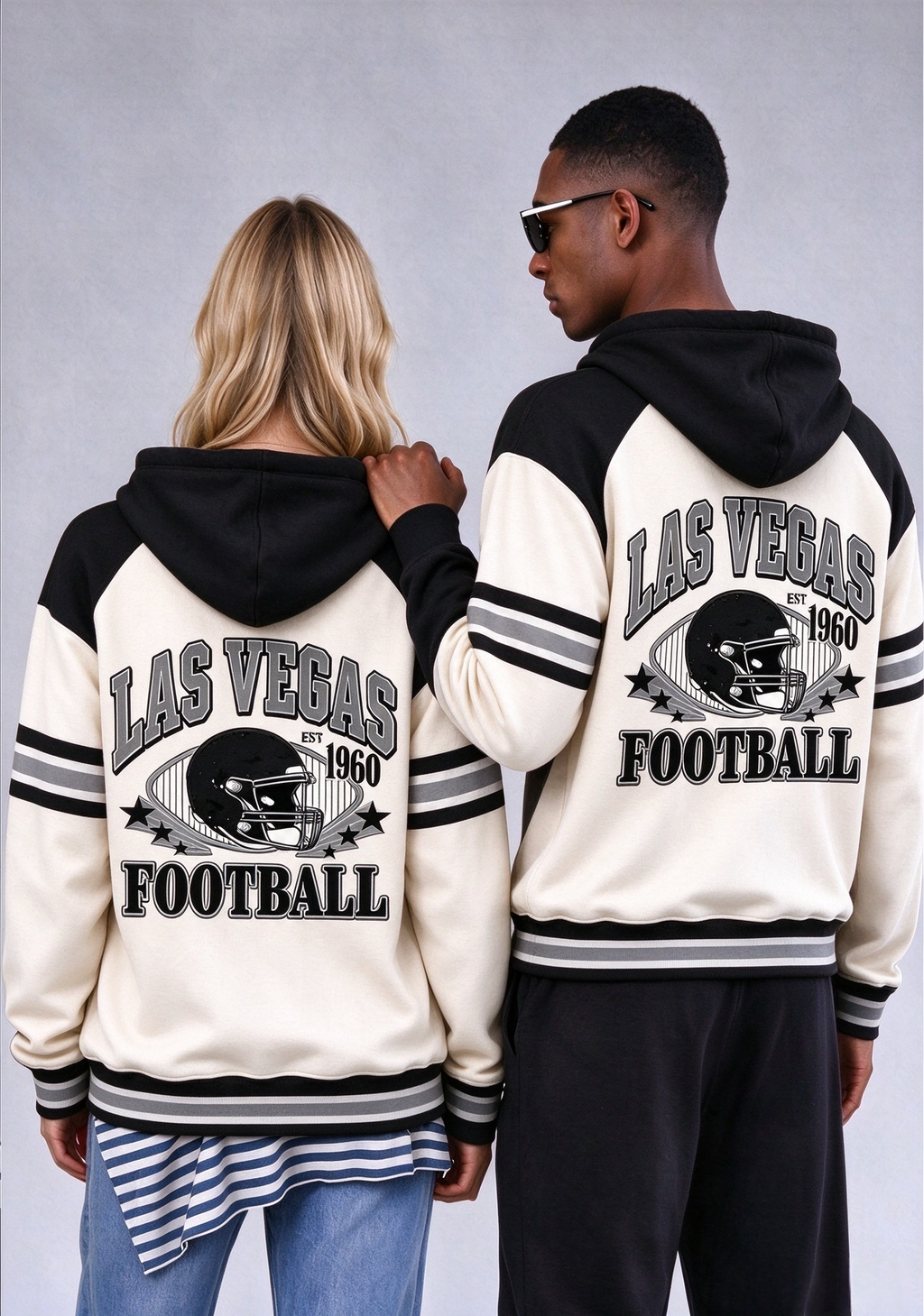 Las Vegas Raiders Retro Helmet Est 1960 Game Day Hoodie