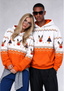 Denver Broncos Christmas Fair Isle Print Couple Hoodie