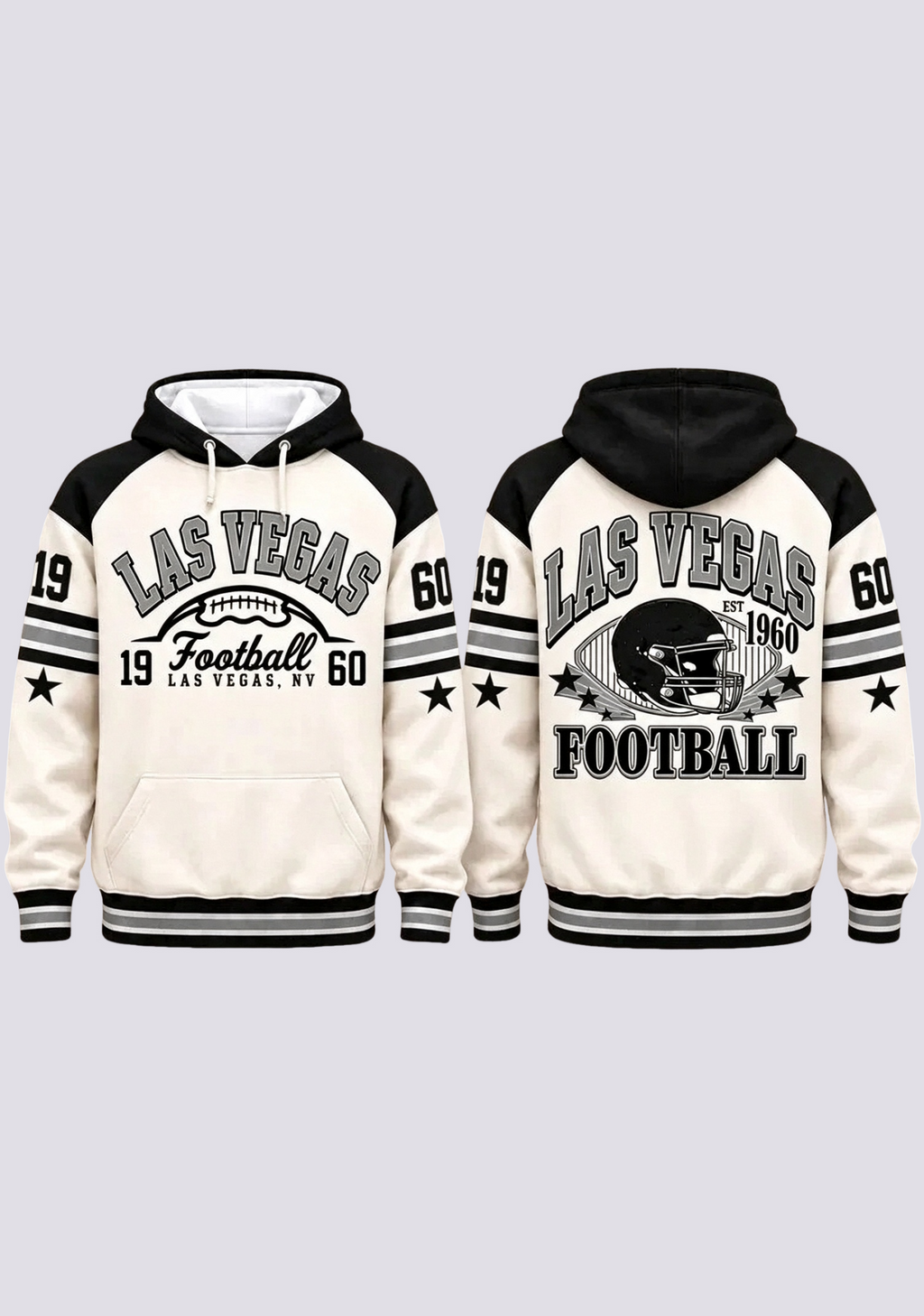 Las Vegas Raiders Retro Helmet Est 1960 Game Day Hoodie