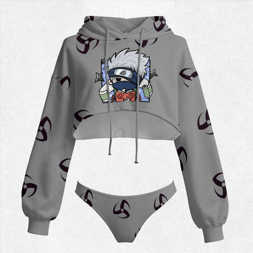 NARUTO Women's Hooded Thicken Suit Set