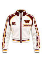 Women's Washington Commanders Cropped Zip Up Track Jacket