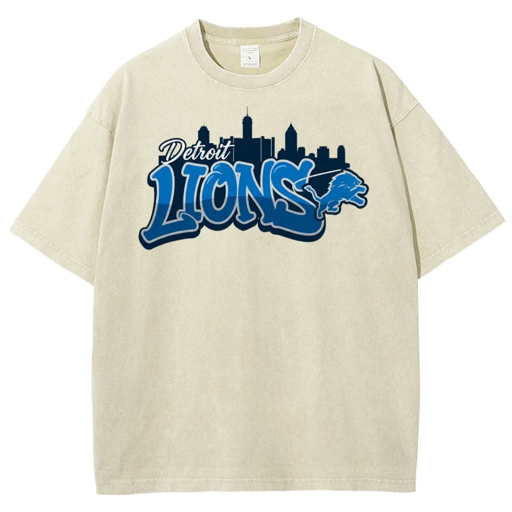 Detroit Lions Unisex Vintage Washed T-shirt