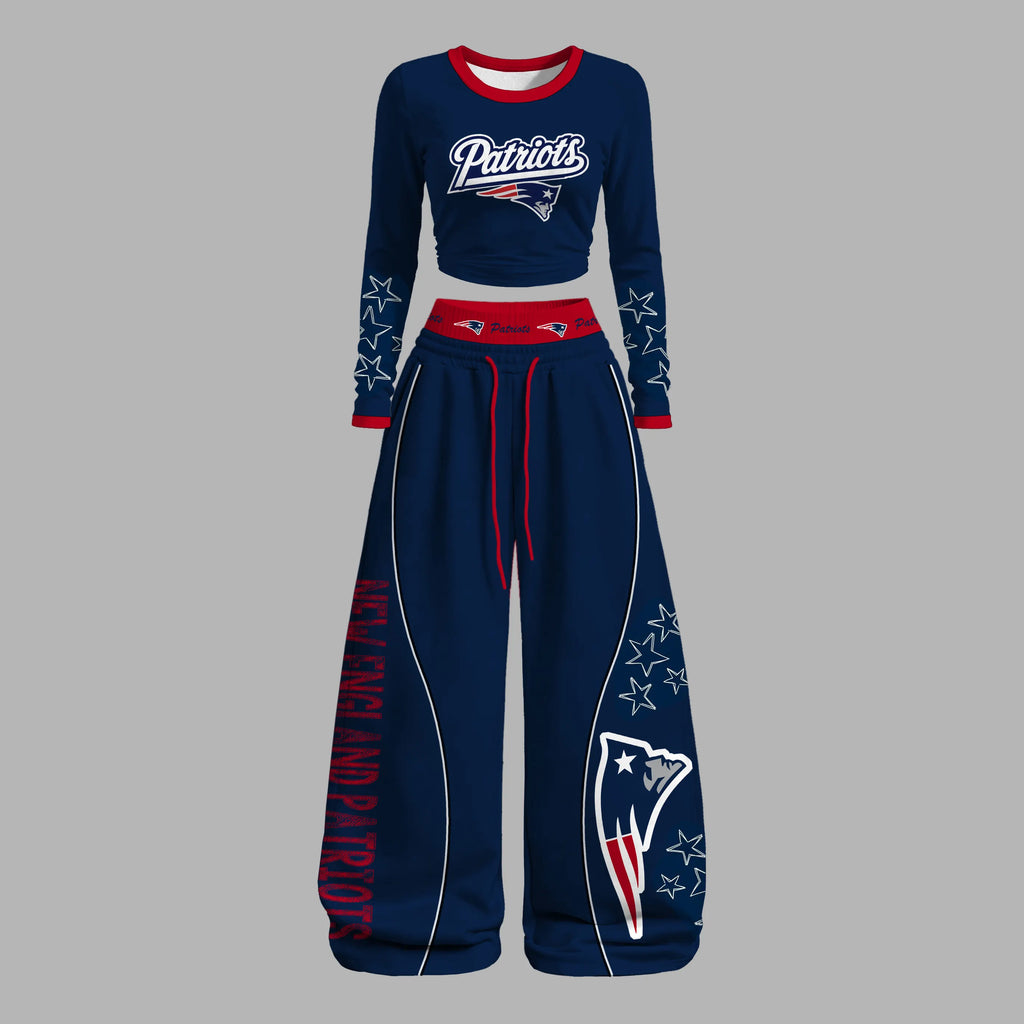 "New England Patriots" Long-sleeved double-layer stretch pants set