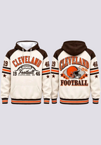 Cleveland Browns Retro Helmet Est 1946 Game Day Hoodie