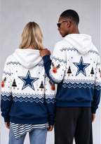 Dallas Cowboys Christmas Fair Isle Print Couple Hoodie