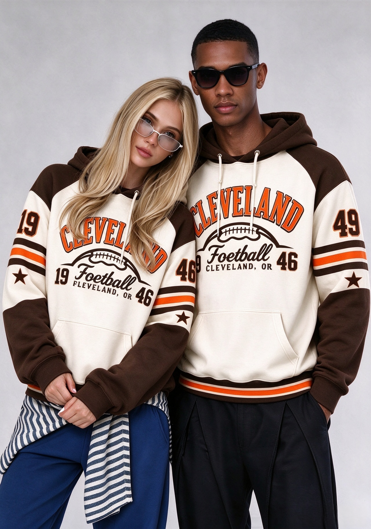 Cleveland Browns Retro Helmet Est 1946 Game Day Hoodie Main image