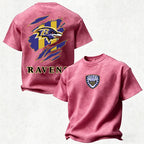 Baltimore Ravens Printed Unisex 100% Pure Cotton Washed T-Shirt