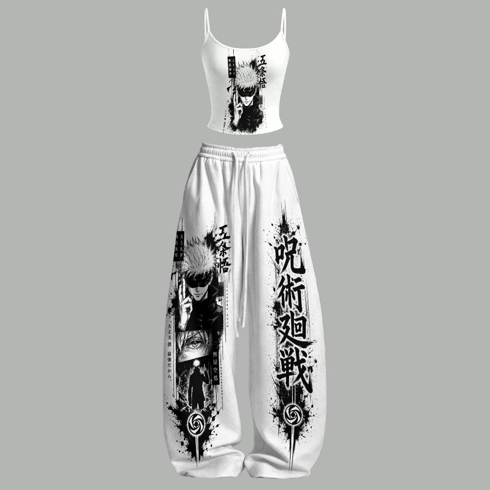 Jujutsu Kaisen Top & Elasticated Trousers Two-Piece Set