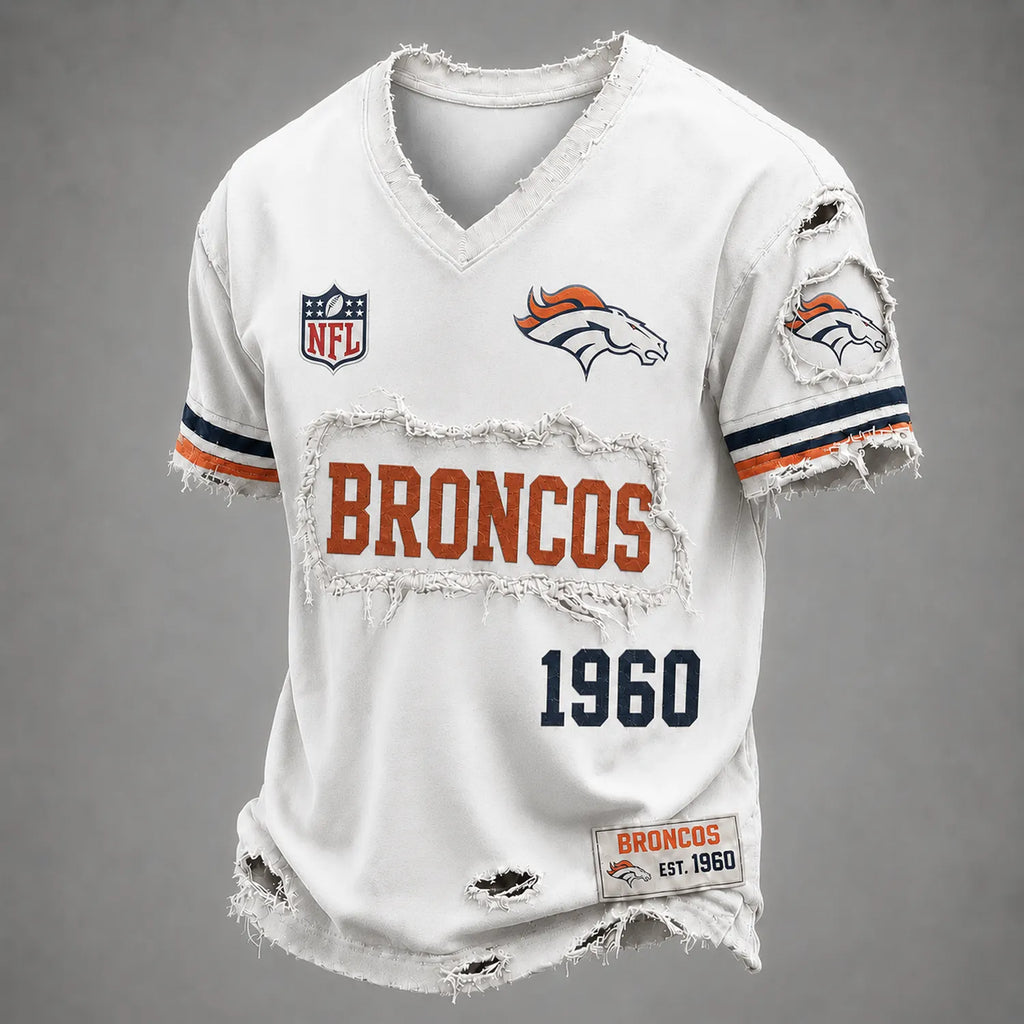 DEN x NFL LUXURY V-Neck T-Shirt 3005 DatND DVT