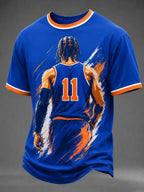Men's NY Basketball #11 Player Back‑Print Short-sleeved T-shirt