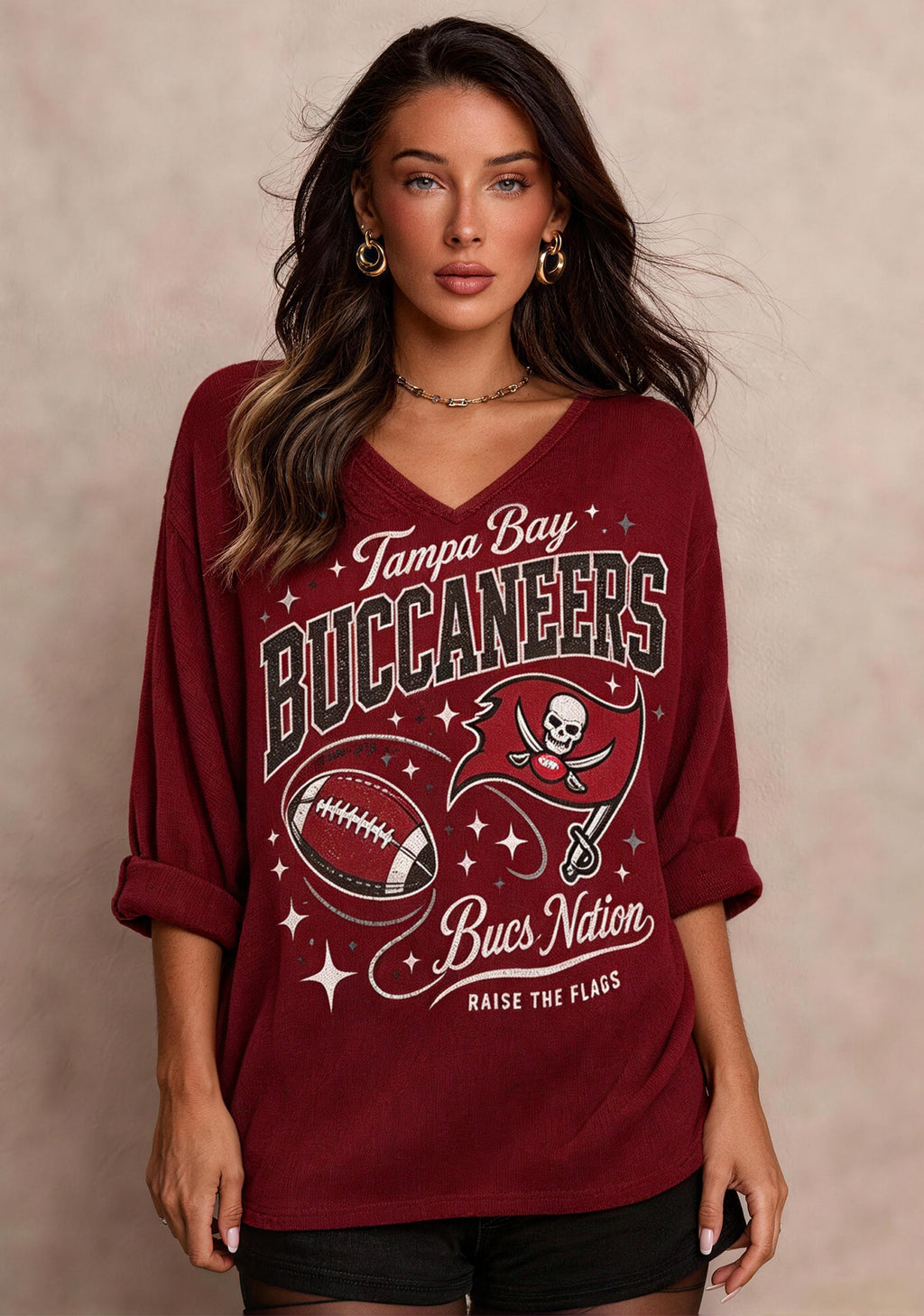 Women Tampa Bay Buccaneers Long Sleeve Game Day Shirt