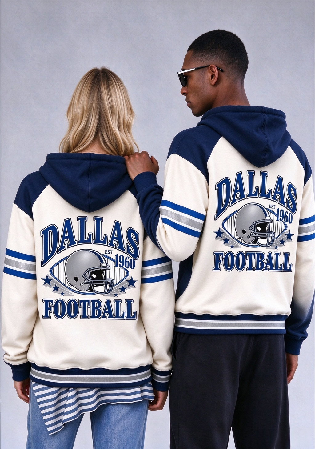 Dallas Cowboys Retro Helmet Est 1960 Game Day Hoodie