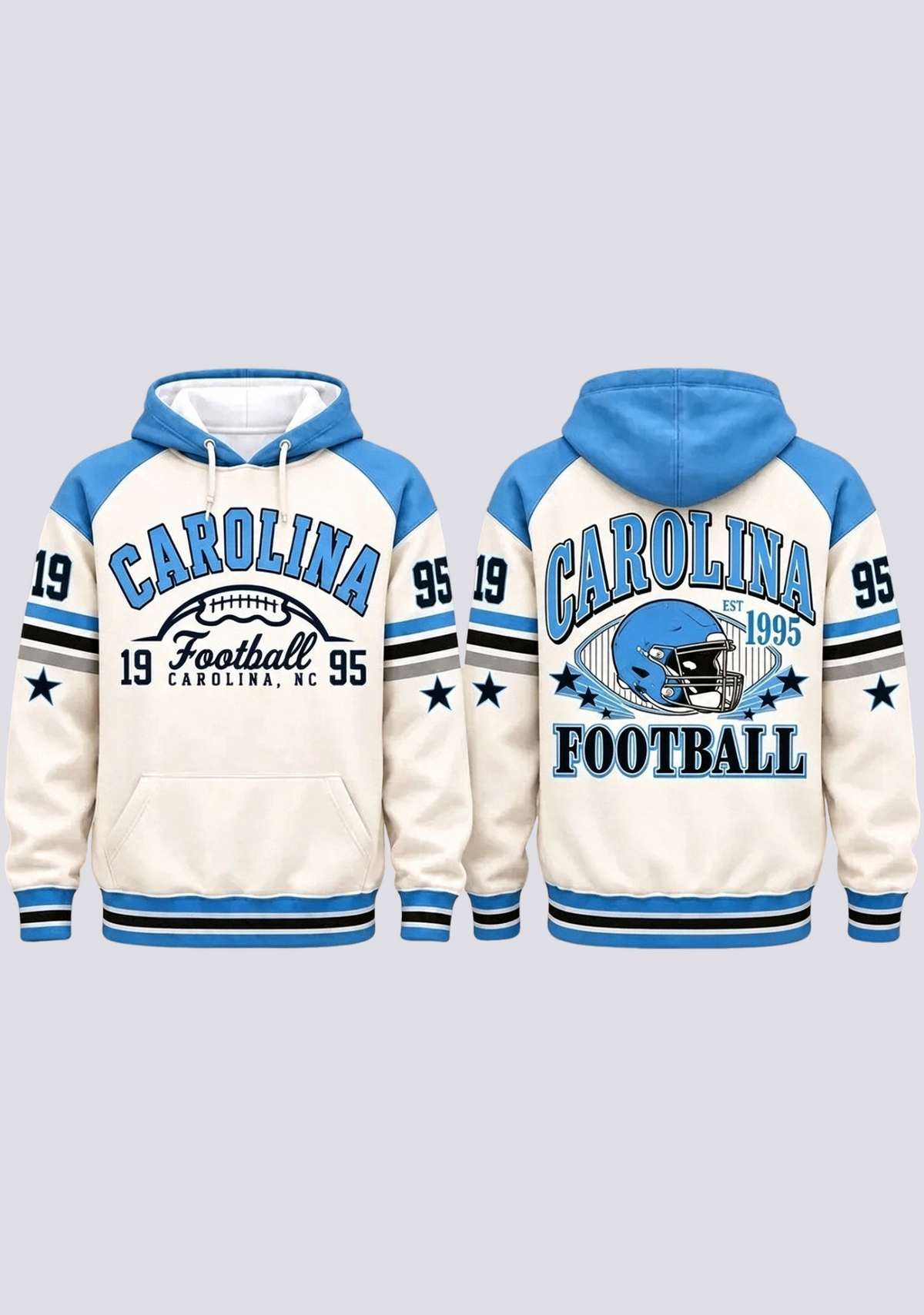 Carolina Panthers Retro Helmet Est 1995 Game Day Hoodie