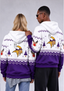 Minnesota Vikings Christmas Fair Isle Print Couple Hoodie