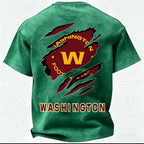 Washington Commanders Printed Unisex 100% Pure Cotton Washed T-Shirt