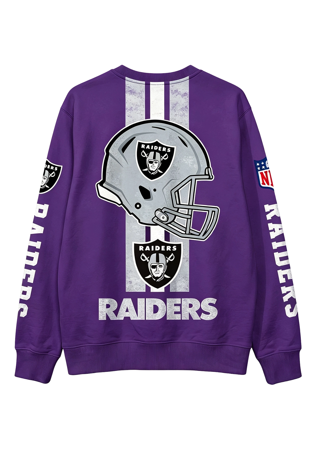 Las Vegas Raiders 1960 Football Helmet Graphic Crewneck Sweatshirt