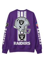 Las Vegas Raiders 1960 Football Helmet Graphic Crewneck Sweatshirt
