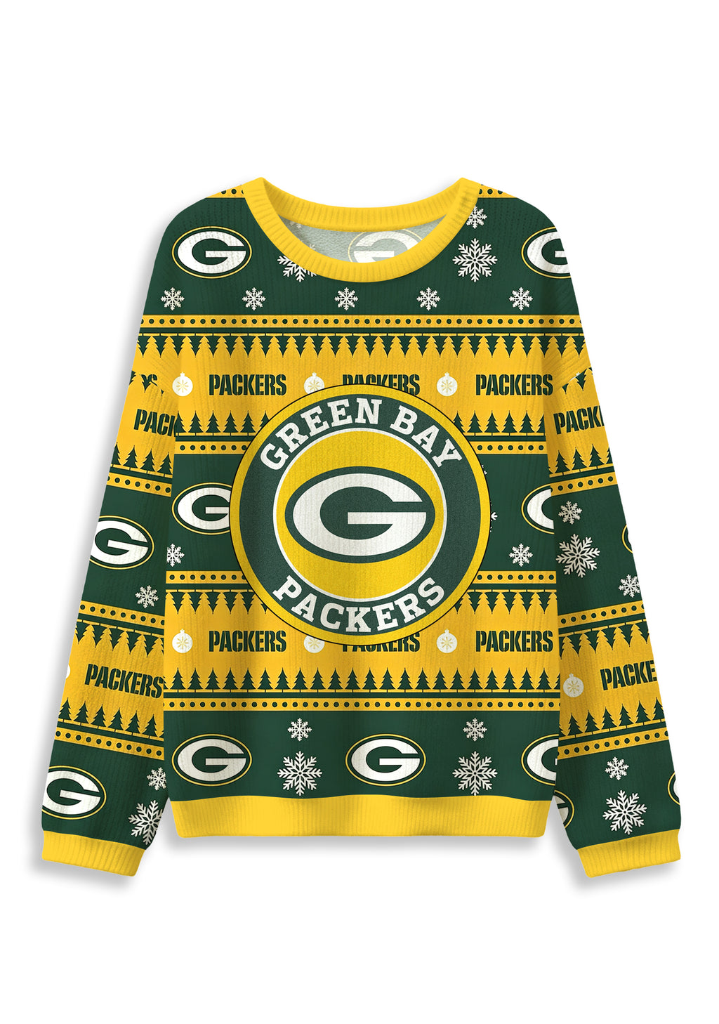 Green Bay Packers Ugly Christmas Football Fan Sweatshirt
