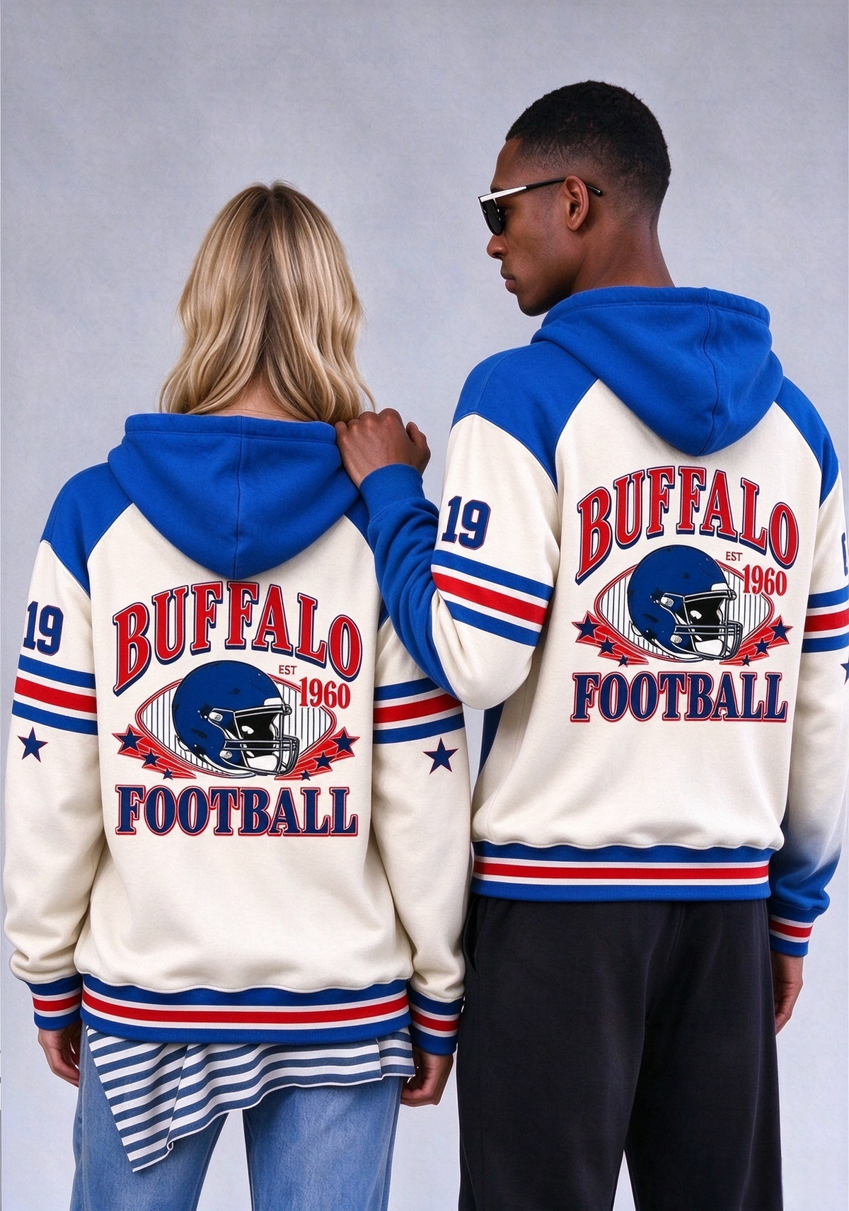 Buffalo Bills Retro Helmet Game Day Hoodie Main image