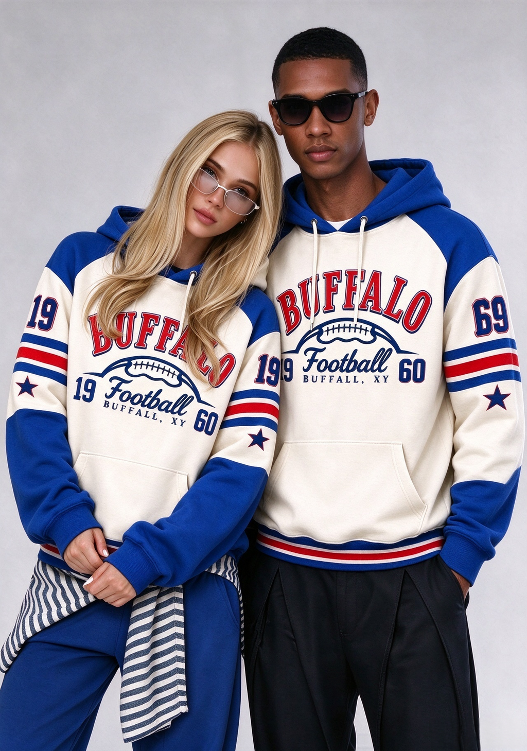 Buffalo Bills Retro Helmet Game Day Hoodie