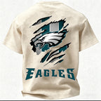 Philadelphia Eagles Printed Unisex 100% Pure Cotton Washed T-Shirt