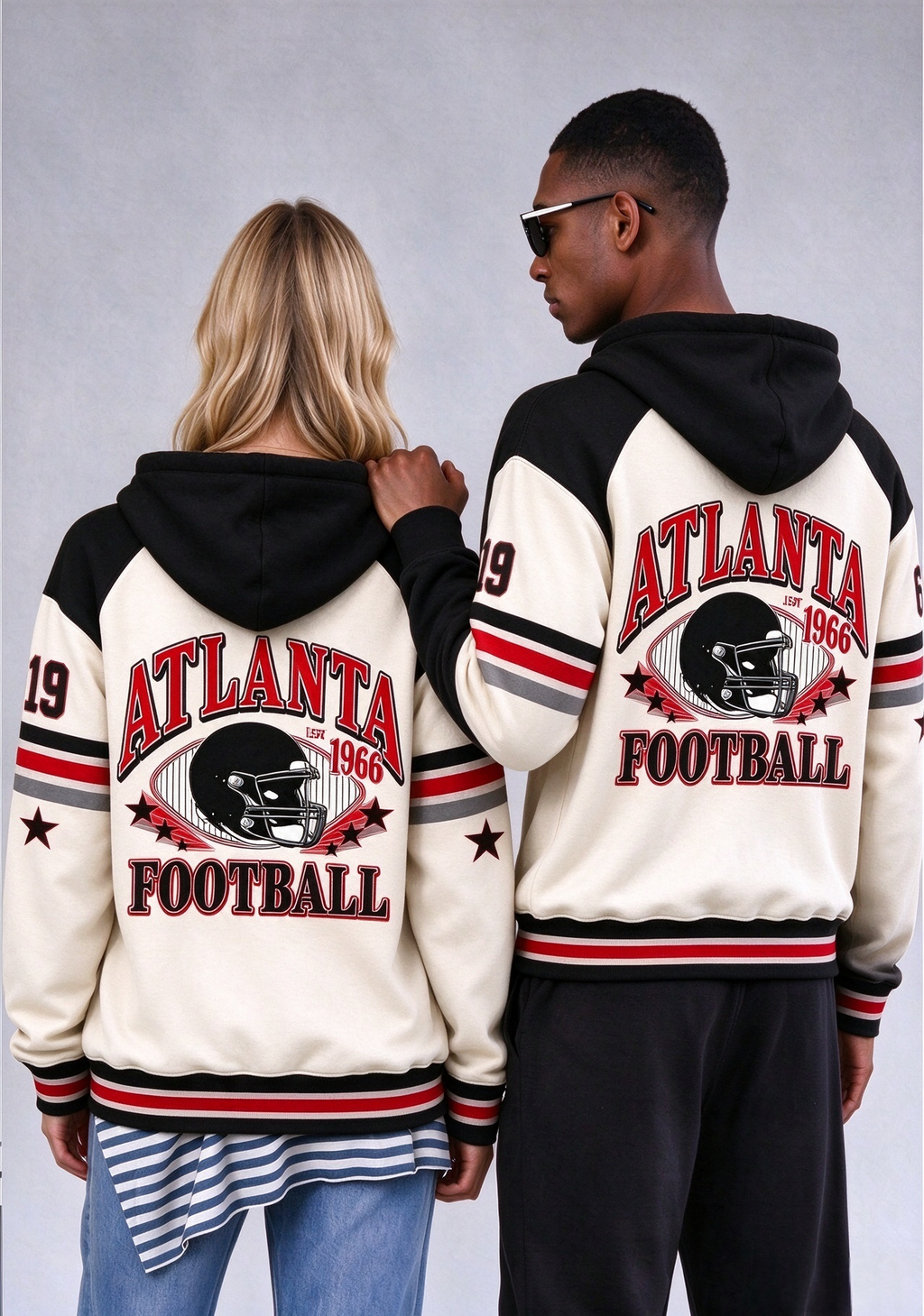 Atlanta Falcons Retro Helmet Game Day Hoodie