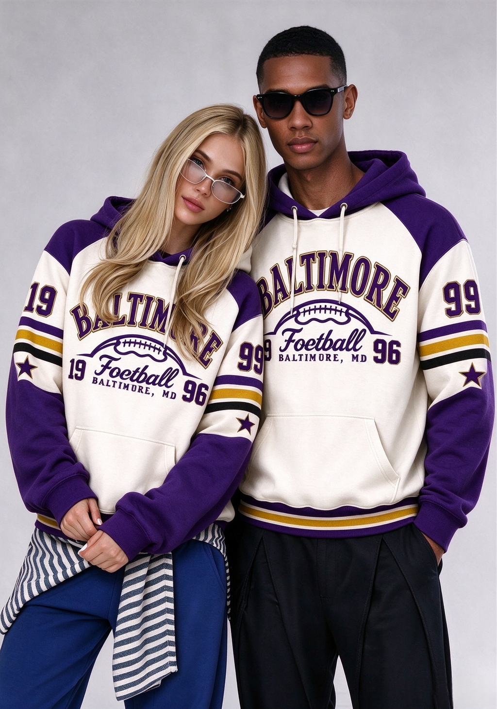 Baltimore Ravens Retro Helmet Game Day Hoodie