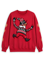 Women's Atlanta Falcons Christmas Gnome Crewneck Sweatshirt