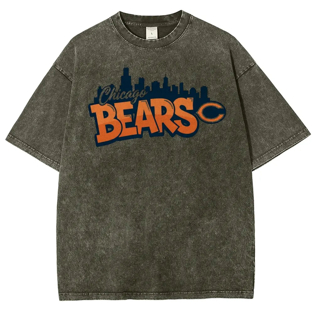 Chicago Bears Unisex Vintage Washed T-shirt