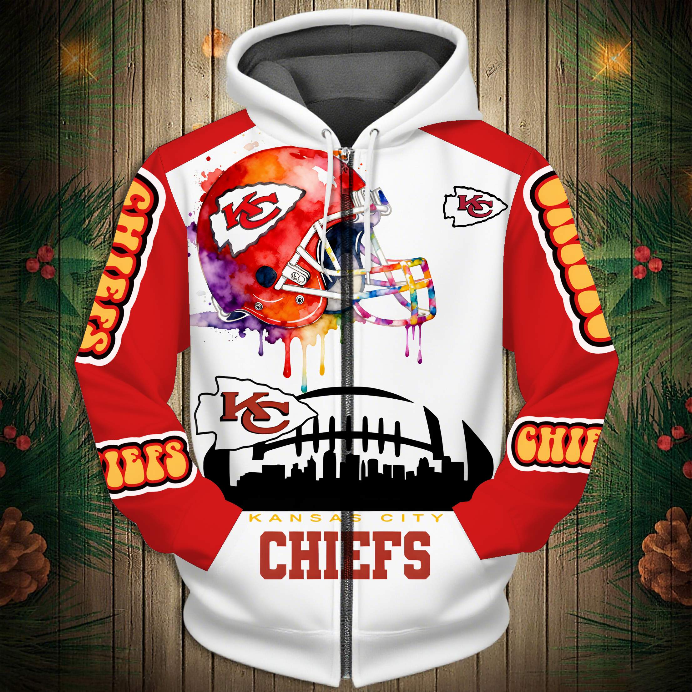 Kansas City Chiefs 2026 New 3D Graphic Hoodie