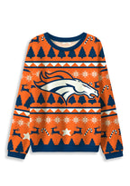 Denver Broncos Skull Ugly Christmas Football Fan Sweatshirt