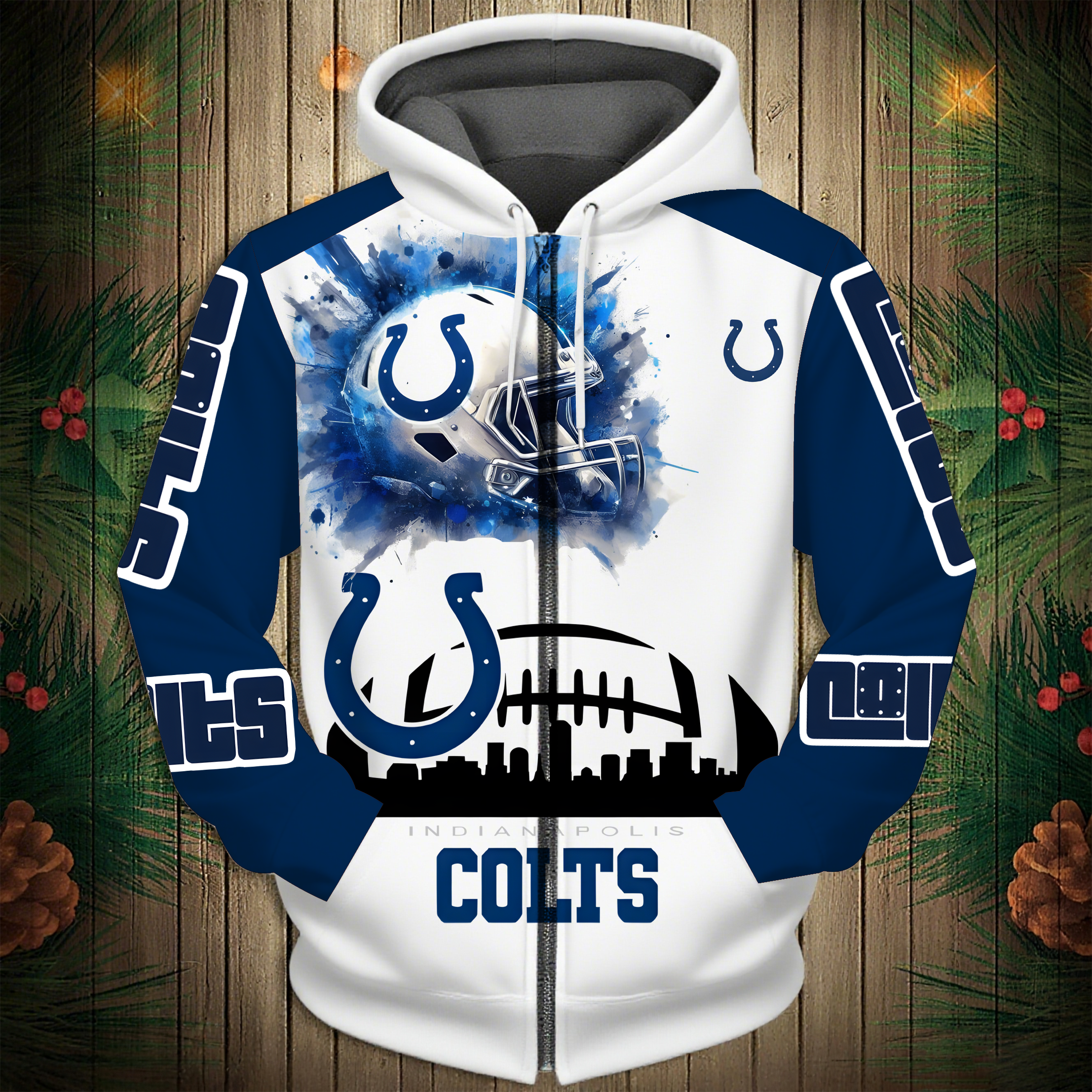 Indianapolis Colts 2026 New 3D Graphic Hoodie