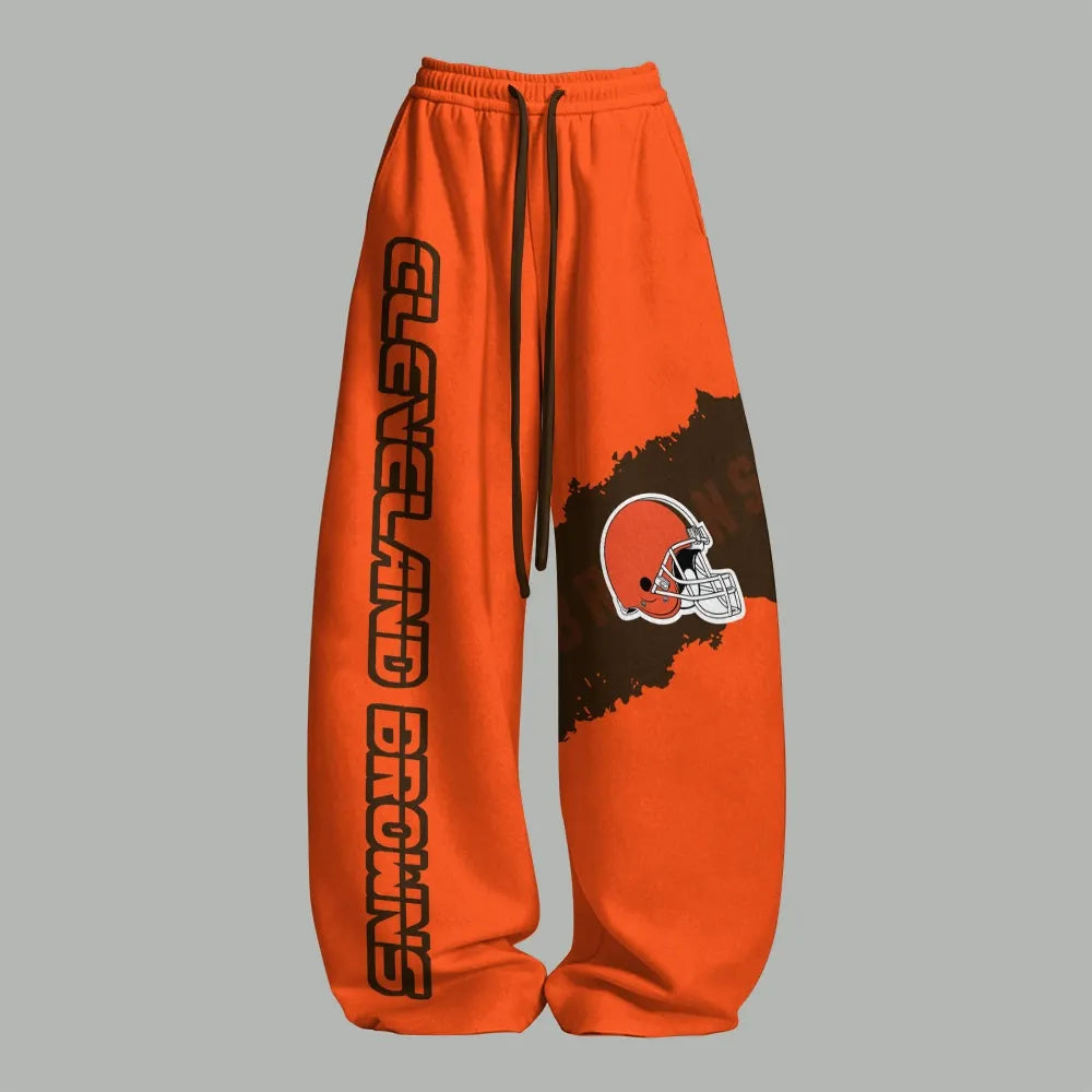 Cleveland Browns Top & Elasticated Trousers Two-Piece Set  | NFL