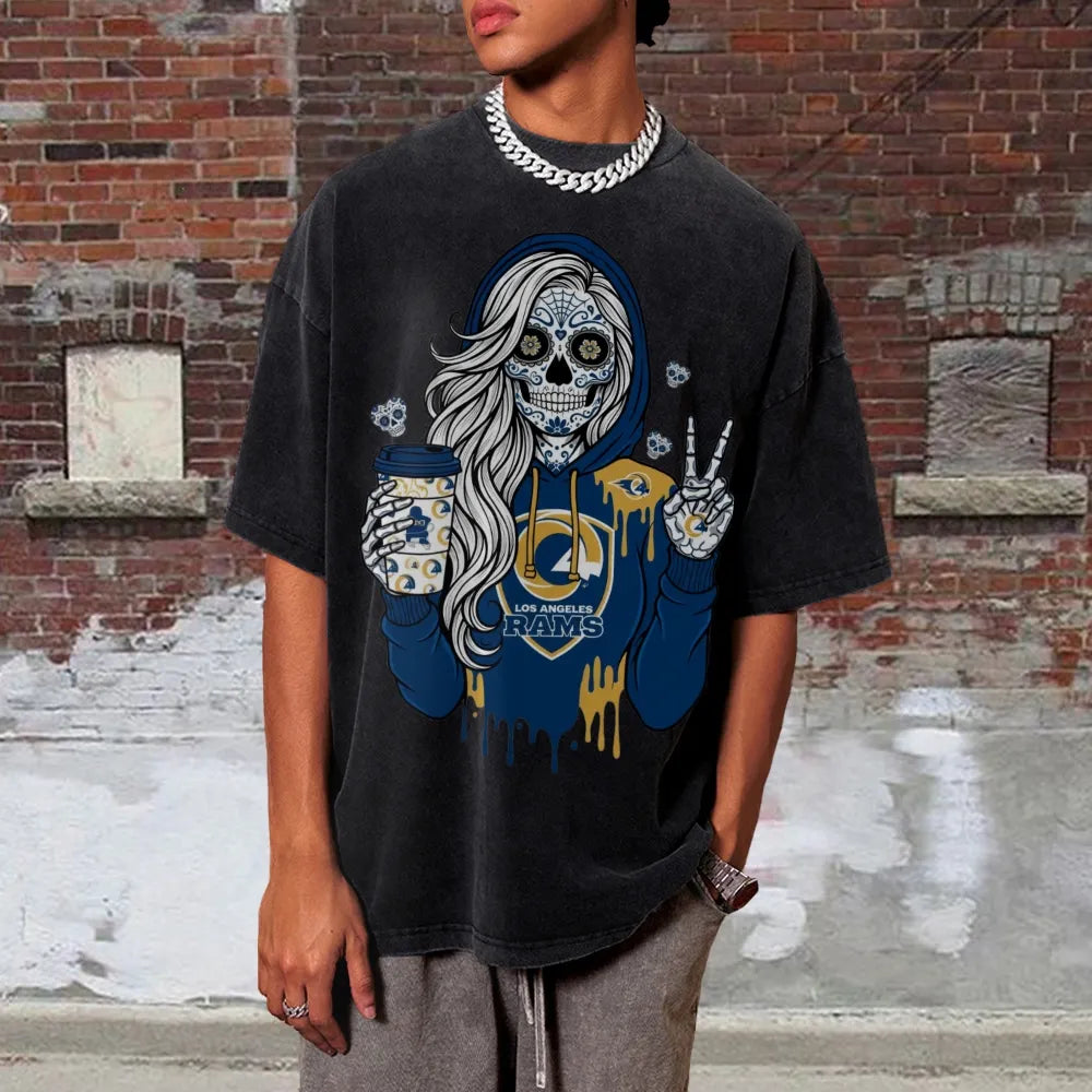 Unisex ¡°Los Angeles Rams¡±Vintage Washed Tee