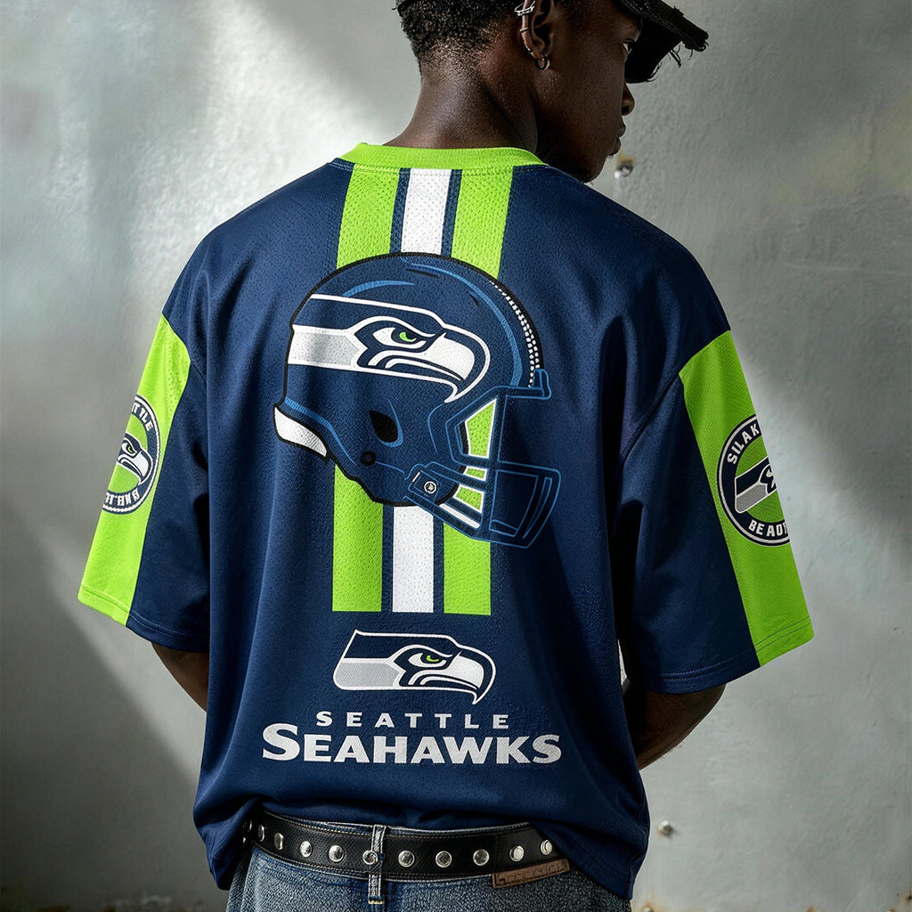 Seattle Seahawks EST 1976 Helmet Graphic Jersey Shirts