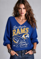 Women Los Angeles Rams Rams Country Graphic Long Sleeve Game Day Shirt