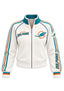 Women's Miami Dolphins Cropped Zip Up Track Jacket