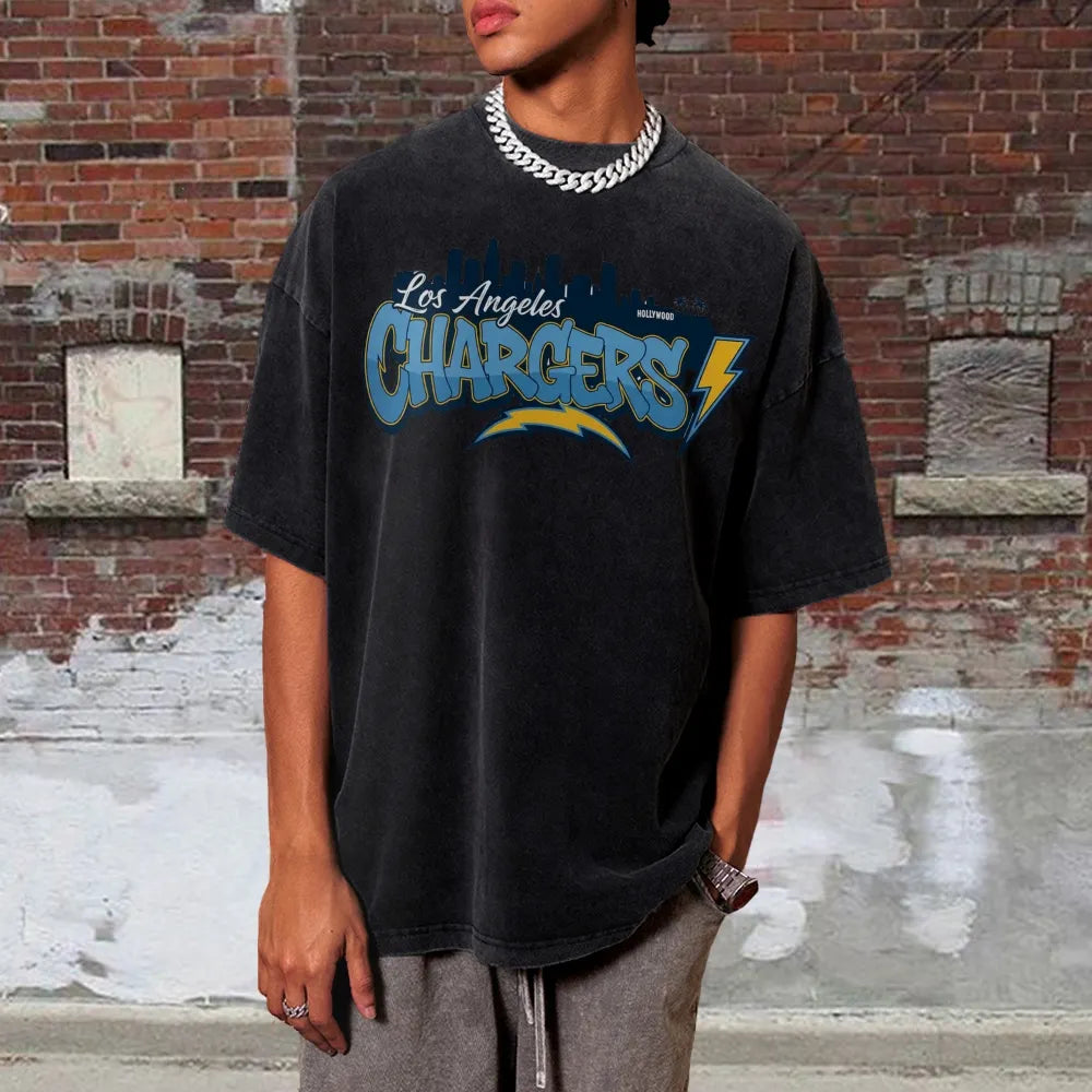 Los Angeles Chargers Unisex Vintage Washed T-shirt