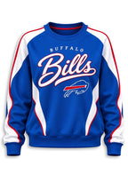 Women's Buffalo Bills Crewneck Sweatshirt & Flared Pants 2 Piece Set