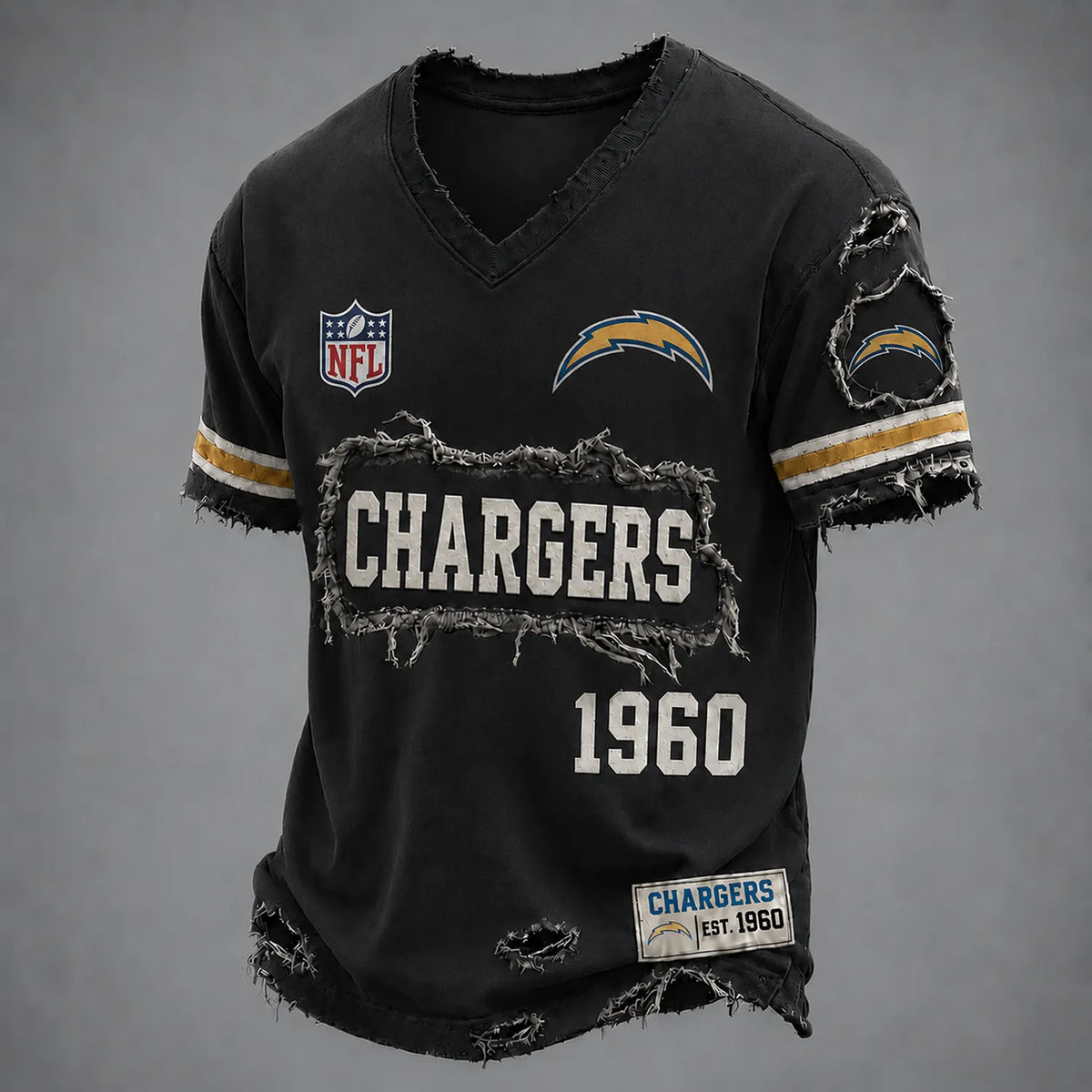 LAC x NFL LUXURY V-Neck T-Shirt 3005 DatND DVT