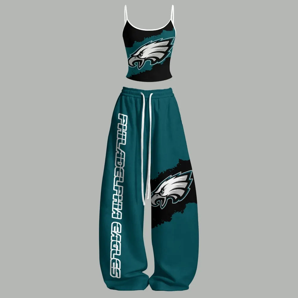 Philadelphia Eagles Top & Elasticated Trousers Two-Piece Set | NFL Main image