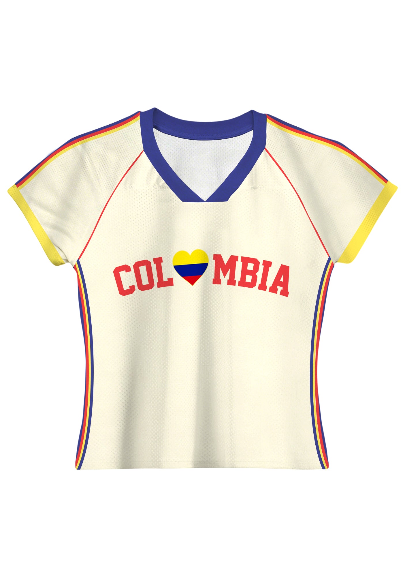 I Love Colombia Flag Heart Baby Tee