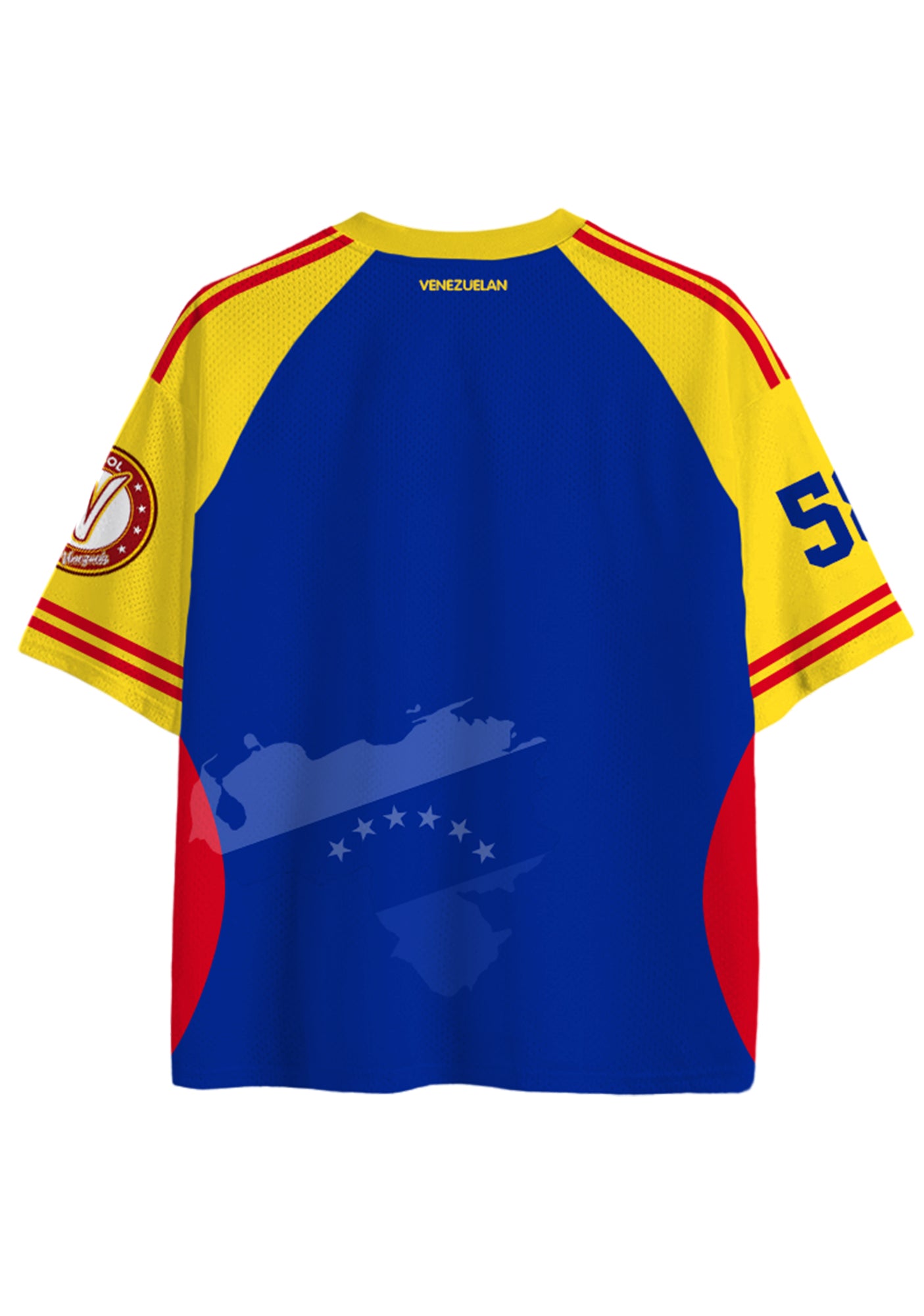Venezuela National Flag Map Graphic Mesh Jersey Shirts Secondary image
