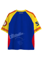 Venezuela National Flag Map Graphic Mesh Jersey Shirts