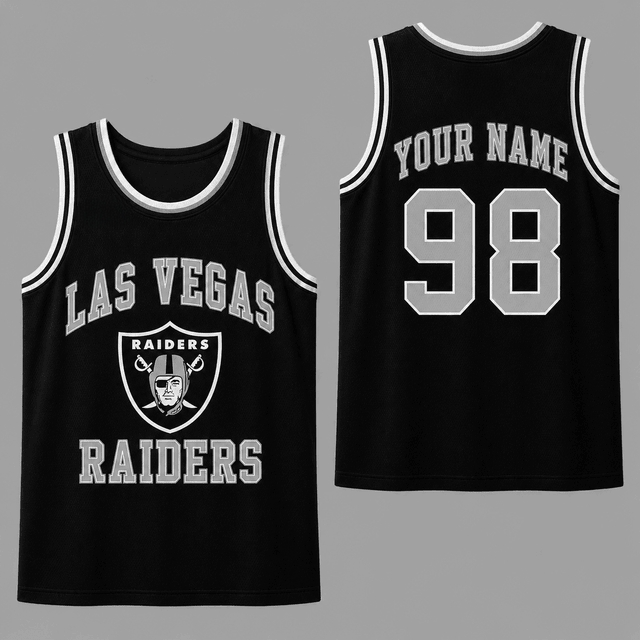 Las Vegas Raiders Printed Tank Custom Name Main image