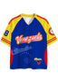 Venezuela National Flag Map Graphic Mesh Jersey Shirts