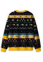 Grinch Stealing Pittsburgh Steelers Logo Ugly Christmas Sweatshirt