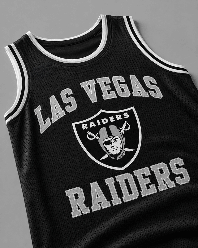 Las Vegas Raiders Printed Tank Custom Name Secondary image