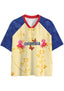 Vintage Floral Print Colombia Mesh Jersey Shirts